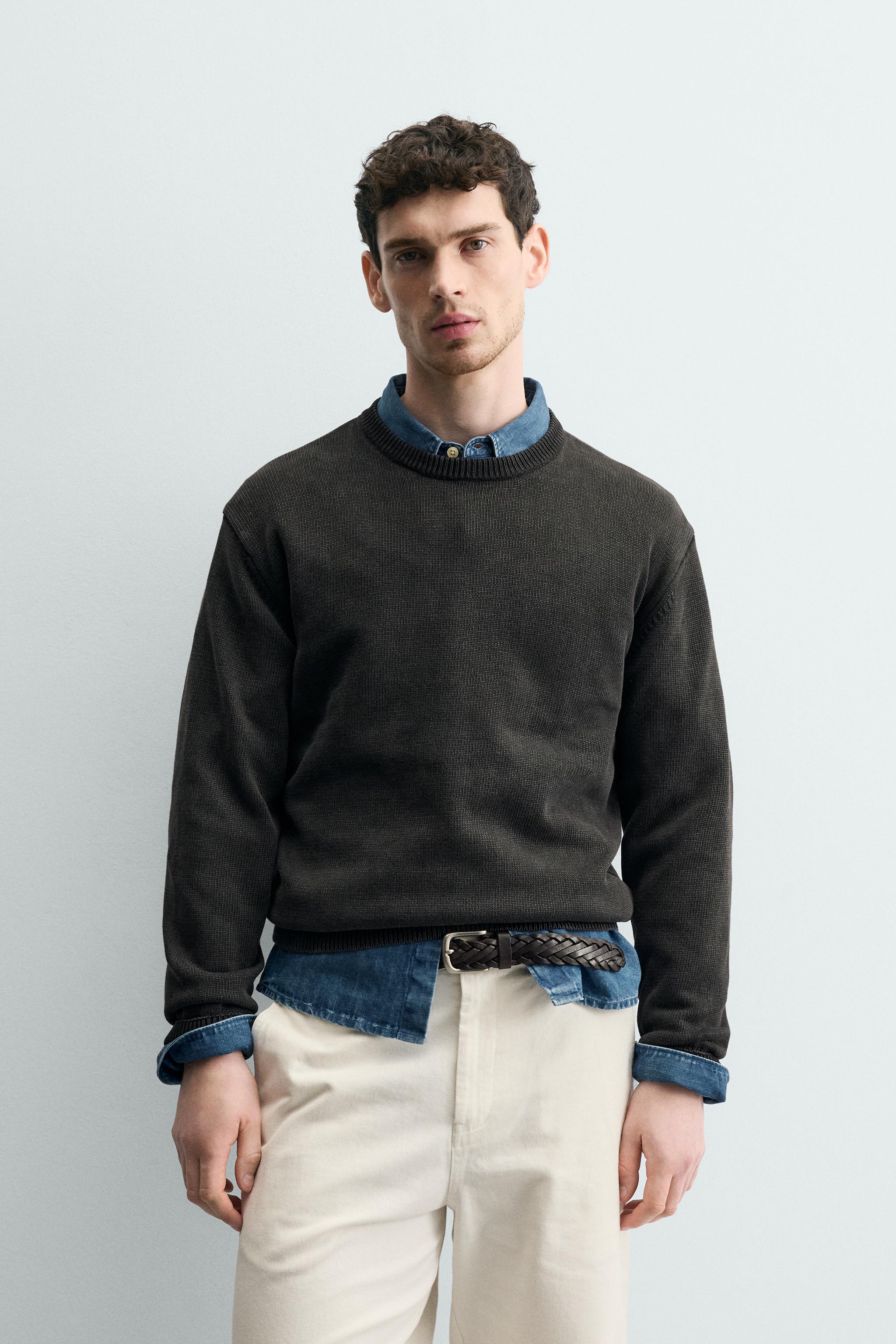 WASHED COTTON TEXTURED JUMPER